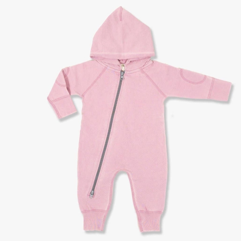 SAPLING - Vintage Pink | Hooded Romper